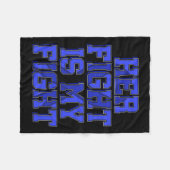 戦いは私の戦い運動失調患者である フリースブランケット (正面(横))