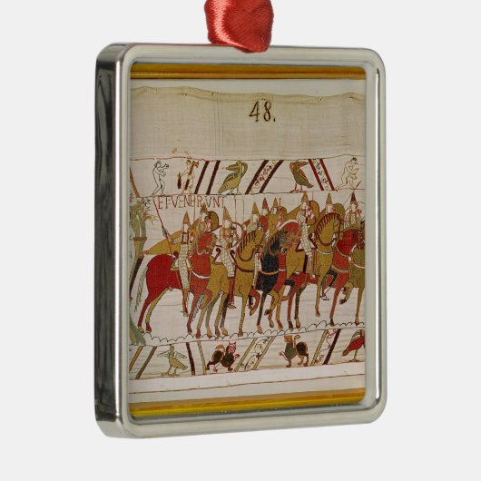 戦いをとのするためにHastingsを残している兵士 メタルオーナメント (右)