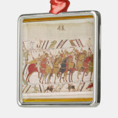 戦いをとのするためにHastingsを残している兵士 メタルオーナメント (左)