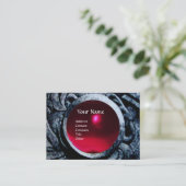 戦いグリフィンモノグラム白金ブラックレッドルビー 名刺 (スタンド正面)