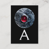 戦いグリフィンモノグラム白金ブラックレッドルビー 名刺 (裏面)