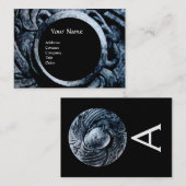 戦いグリフィンモノグラム白金メタリックブラック 名刺 (正面/裏面)