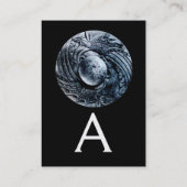 戦いグリフィンモノグラム白金メタリックブラック 名刺 (裏面)