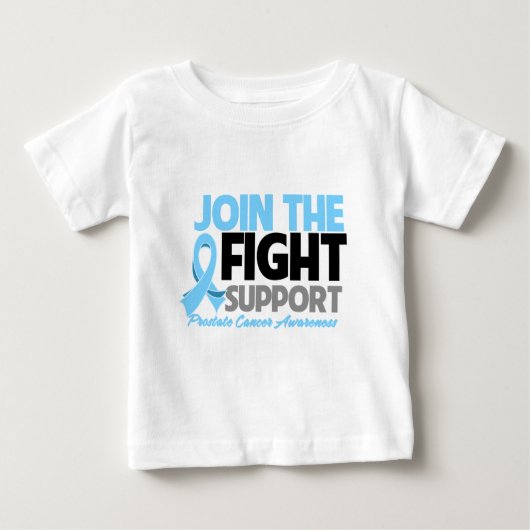 戦いサポート前立腺癌の認識度を結合して下さい ベビーTシャツ (正面)
