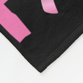 戦い乳がん認識度ボクシング手袋戦士 フリースブランケット (角)