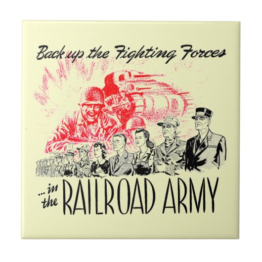 戦い力の上の鉄道軍隊 タイル (正面)