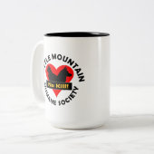 戦い山のマグ ツートーンマグカップ (正面左)