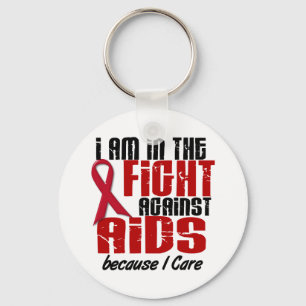 戦い1私が気にするのエイズHIV キーホルダー