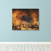 戦い キャンバスプリント (インサイチュ (ウッドフロア))