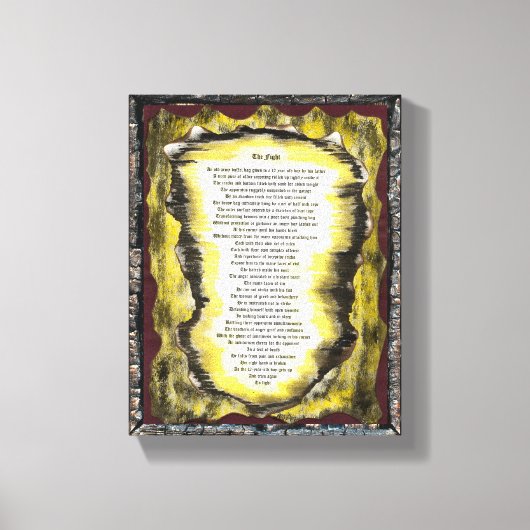 戦い キャンバスプリント (正面)