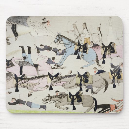 戦い(紙のインク)の終わり マウスパッド (正面)