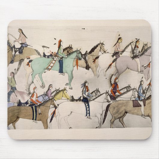 戦い(紙のインク)の終わり マウスパッド (正面)