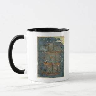 戦い、c.1636のトルコのゲラ マグカップ