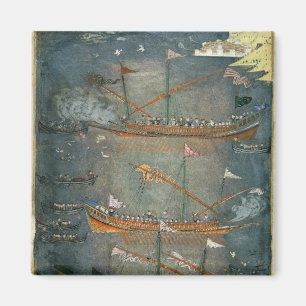 戦い、c.1636のトルコのゲラ マグネット