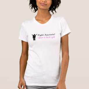 戦いAnoxeria! 、厚い女の子を愛して下さい! Tシャツ