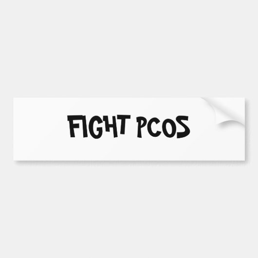 戦いPCOS バンパーステッカー (正面)