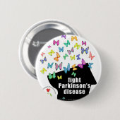 戦いpd -蝶パーキンソンの認識度 缶バッジ (正面&裏面)