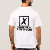 戦うか逃げるかのティー Tシャツ (裏面)