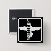 戦うか逃げるか 缶バッジ (正面&裏面)