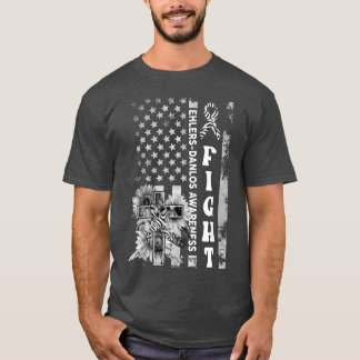 戦うアメリカ国旗ひまわりクリスチャンエーラーズDanlos A Tシャツ