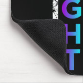 戦うアメリカ国旗ハッピー自殺認識度サポートグラ マウスパッド (コーナー)