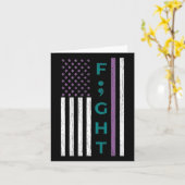 戦うセミコロン旗自殺認識度メンタルヒール カード (黄色い花)