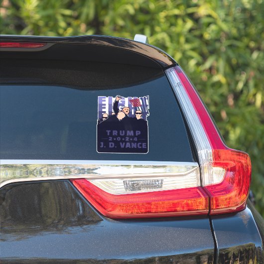 戦う戦いトランプVANCE 2024 シール (車体側面)
