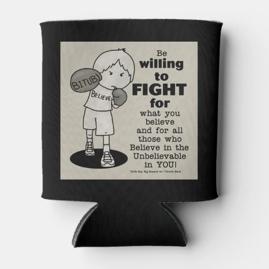 戦う気がある 缶クーラー (正面)