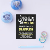 戦う生まれには、ボクシングクラブ、ボクシングトレーナー広告 チラシ (シングル)