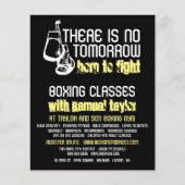 戦う生まれには、ボクシングクラブ、ボクシングトレーナー広告 チラシ (正面)