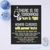 戦う生まれには、ボクシングクラブ、ボクシングトレーナー広告 チラシ (シングル)