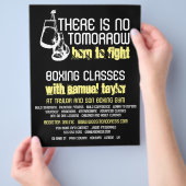 戦う生まれには、ボクシングクラブ、ボクシングトレーナー広告 チラシ (手)