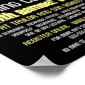 戦う生まれには、ボクシングクラブ、ボクシングトレーナー広告 ポスター (角)