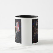 戦う、戦う、戦う、トランプ拳ポンプマグ マグカップ (中央)