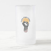 戦う、戦う、戦う フロストグラスビールジョッキ (中央)