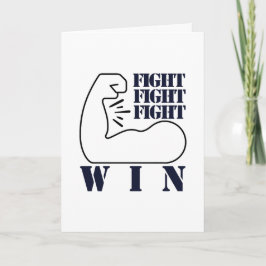 戦う、戦う、戦う、勝つ サンキューカード