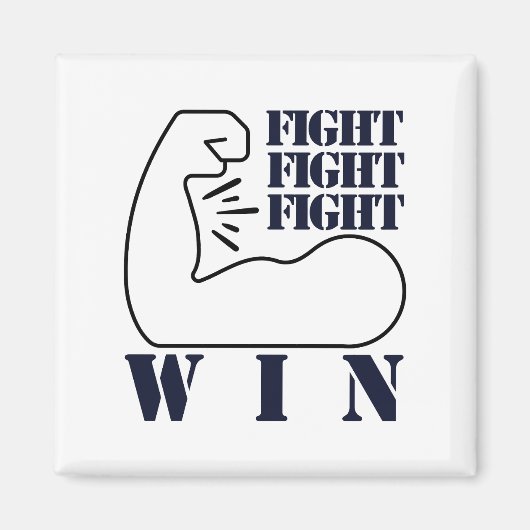 戦う、戦う、戦う、勝つ マグネット (正面)