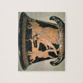 戦うHerakles赤figuアチックからの詳細 ジグソーパズル (縦)