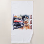 戦え！戦え！戦え！トランプの伝説 ビーチタオル (正面)