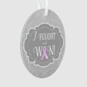 戦って勝った |乳がんを克服した人 オーナメント (正面)