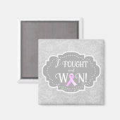 戦って勝った |乳がんを克服した人 マグネット (正面/裏面)