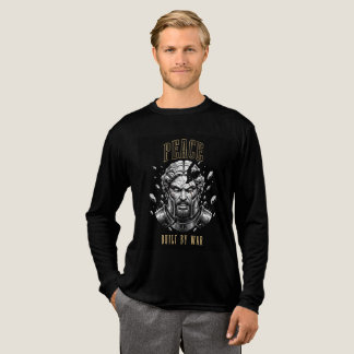 戦により築かれた平和 - 戦いに鍛えられた戦士 トライブレンドTシャツ