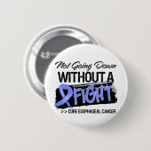戦わずに倒れない – 食道がん 缶バッジ (正面&裏面)