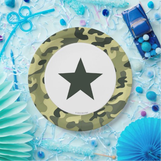 戦わない兵隊の軍隊の紙のディナー用大皿 ペーパープレート (パーティー)