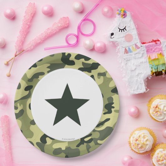 戦わない兵隊の軍隊の紙のディナー用大皿 ペーパープレート (パーティー)