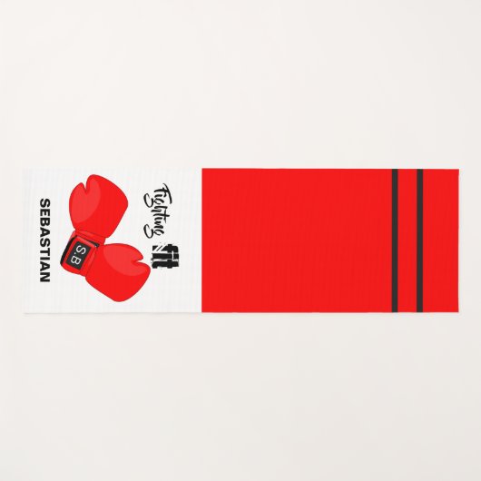 戦パーソナライズされた闘状態|ボクシング手袋フィットネス ヨガマット (正面(横))