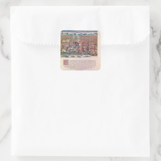 戦フランスの救済中のインディアン スクエアシール (バッグ)