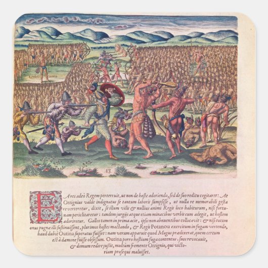 戦フランスの救済中のインディアン スクエアシール (正面)