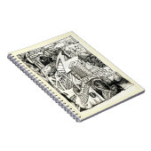 「戦モダン戦」インクスケッチスパイラルフォトノートブック ノートブック (右側)