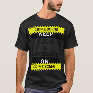 戦争おもしろいの保現場を静かに調査 Tシャツ